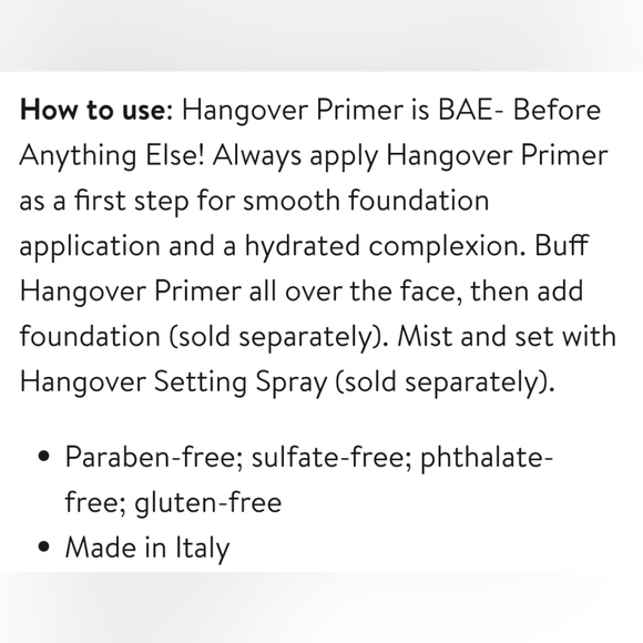 NIB Too Faced Hangover Rx Face Primer - Picture 8 of 8